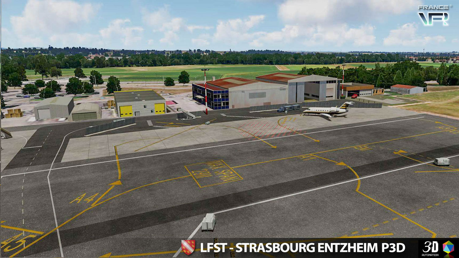 France VFR - LFST - Strasbourg Entzheim P3D V4/V5